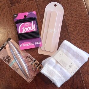 Maybelline Lash Sensational Mascara/Goody Hair Elastics/Socks And Nails Files